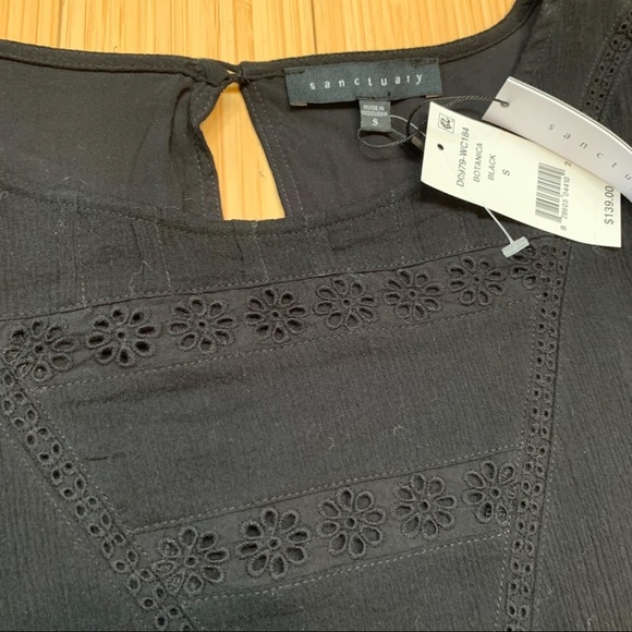 Nwt $139! Sanctuary Eyelet Trimmed Dress, S. - Picture 10 of 16